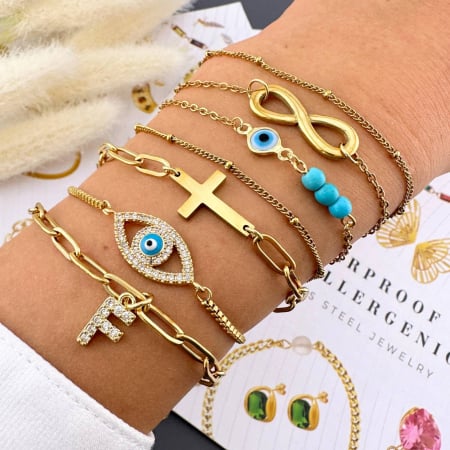 Bratara Alexis Collection ALX87168B placata cu aur 18K [2]