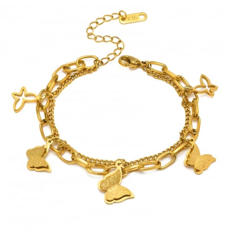 Bratari Alexis Collection 18K Gold Plated - Bratara Alexis Collection ALX87295B placata cu aur 18K