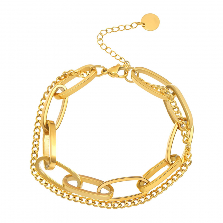 Bratari Alexis Collection 18K Gold Plated - Bratara Alexis Collection ALX87304B placata cu aur 18K