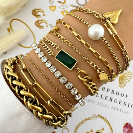 Bratara Alexis Collection ALX87304B placata cu aur 18K [1]