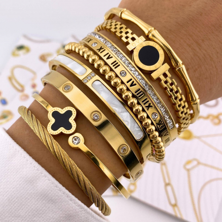Bratara Alexis Collection ALX87424B placata cu aur 18K [1]