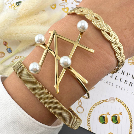 Bratara Alexis Collection ALX87569B placata cu aur 18K [1]