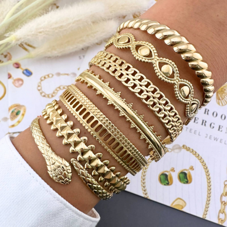 Bratara Alexis Collection ALX87653B placata cu aur 18K [1]
