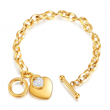Bratari Alexis Collection 18K Gold Plated - Bratara Alexis Collection ALX87722B placata cu aur 18K