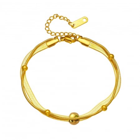 Bratari Alexis Collection 18K Gold Plated - Bratara Alexis Collection ALX87786B placata cu aur 18K
