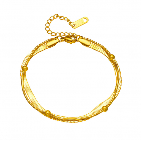 Bratari Alexis Collection 18K Gold Plated - Bratara Alexis Collection ALX87839B placata cu aur 18K