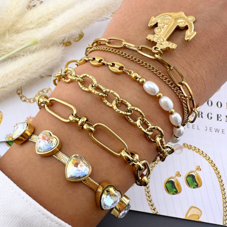 Bratara Alexis Collection ALX89207B placata cu aur 18K [1]