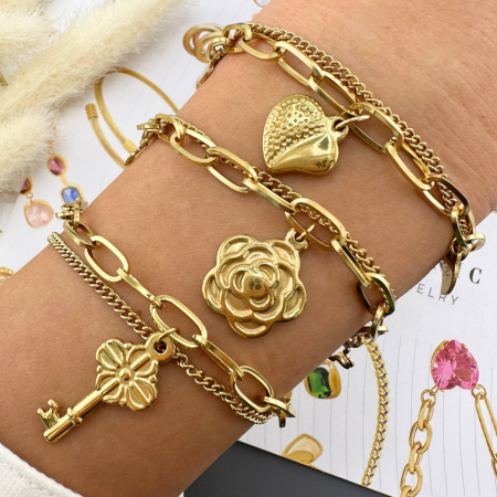 Bratara Alexis Collection ALX89380B placata cu aur 18K [1]