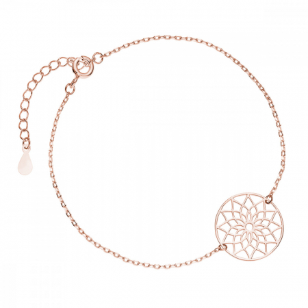 Bratari argint - Bratara argint placata cu aur roz 18K Z1797BRG Mandala