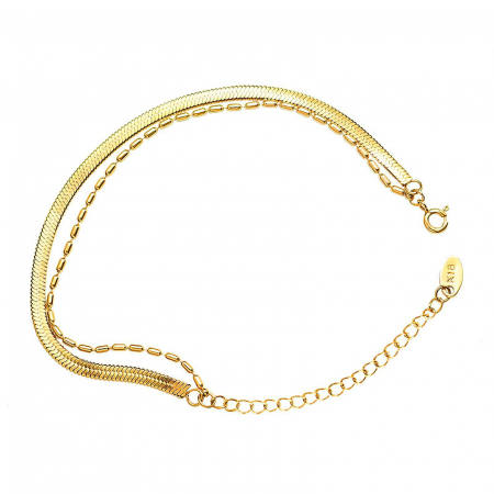 Bratari de picior Alexis Collection 18K Gold Plated - Bratara de picior Alexis Collection ALX87366BP placata cu aur 18K