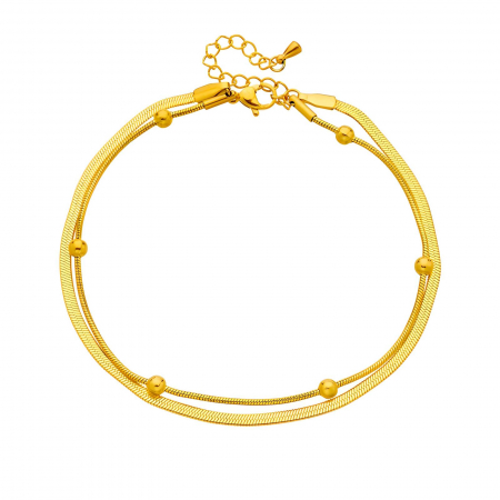 Bratari de picior Alexis Collection 18K Gold Plated - Bratara de picior Alexis Collection ALX88419BP placata cu aur 18K