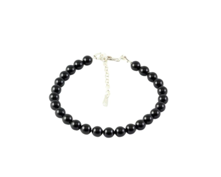 Bratari argint - Bratara din argint cu perle de cultura Primero Purity Mystic Black 6mm