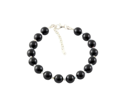 Bratari argint - Bratara din argint cu perle de cultura Primero Soft Mystic Black