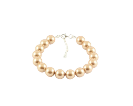 Bratari cristale Swarovski - Bratara din argint cu perle de cultura Primero Purity Bronze 10mm