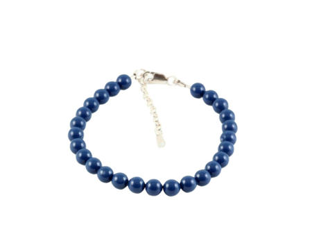 Bratari argint - Bratara din argint cu perle de cultura Primero Purity Dark Lapis 6mm