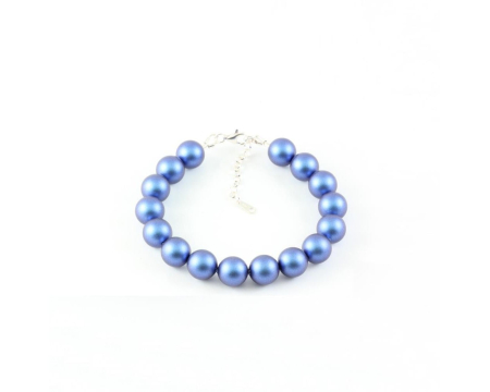 Bratara din argint cu perle de cultura Primero Purity Iridescent Dark Blue 10mm [2]