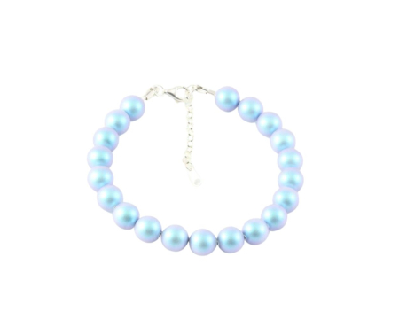 Bratari argint - Bratara din argint cu perle de cultura Primero Purity Iridescent Light Blue 8mm