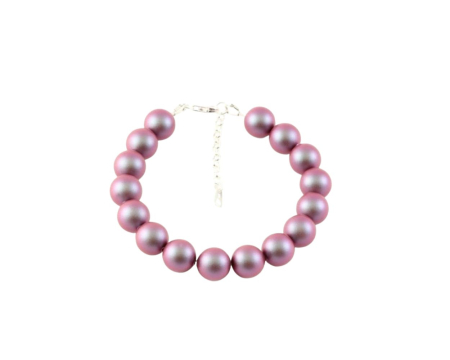 Bratari cristale Swarovski - Bratara din argint cu perle de cultura Primero Purity Iridescent Red 10mm