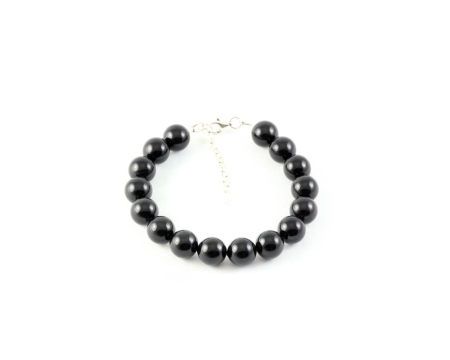 Bratara din argint cu perle de cultura Primero Purity Mystic Black 10mm [2]