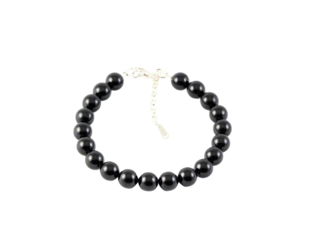 Bratari argint - Bratara din argint cu perle de cultura Primero Purity Mystic Black 8mm