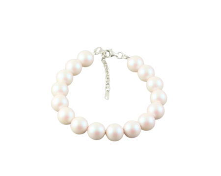 Bratari cristale Swarovski - Bratara din argint cu perle de cultura Primero Purity Pearlescent White 10mm