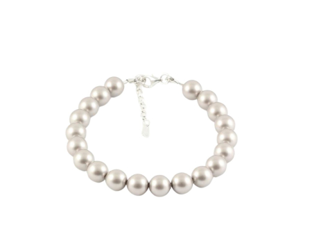Bratari argint - Bratara din argint cu perle de cultura Primero Purity Platinum 8mm