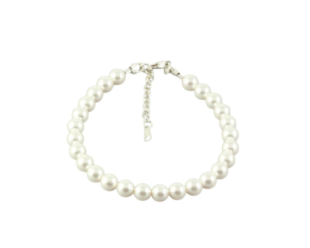 Bratari cristale Swarovski - Bratara din argint cu perle de cultura Primero Purity White 6mm