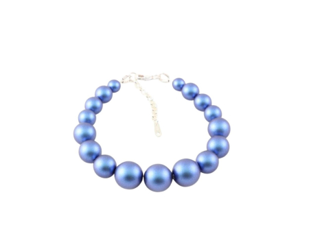 Bratari cristale Swarovski - Bratara din argint cu perle de cultura Primero Serenity Iridescent Dark Blue