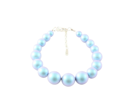 Bratari cristale Swarovski - Bratara din argint cu perle de cultura Primero Serenity Iridescent Light Blue