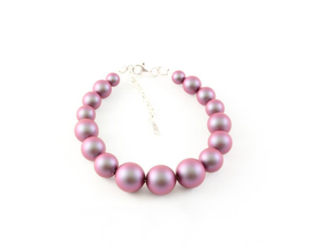 Bratari cristale Swarovski - Bratara din argint cu perle de cultura Primero Serenity Iridescent Red