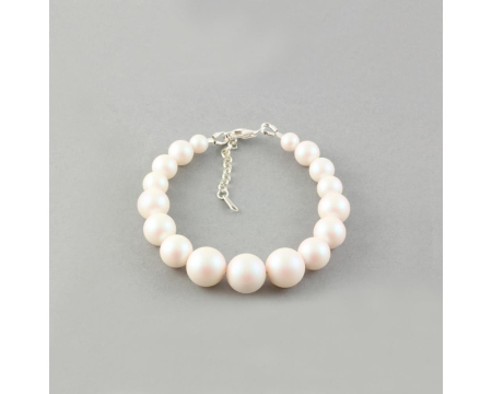 Bratara din argint cu perle de cultura Primero Serenity Pearlescent White [2]