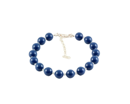 Bratari argint - Bratara din argint cu perle de cultura Primero Soft Dark Lapis