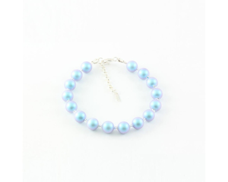 Bratara din argint cu perle de cultura Primero Soft Iridescent Light Blue [2]