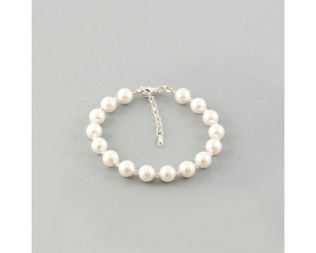 Bratara din argint cu perle de cultura Primero Soft White [2]