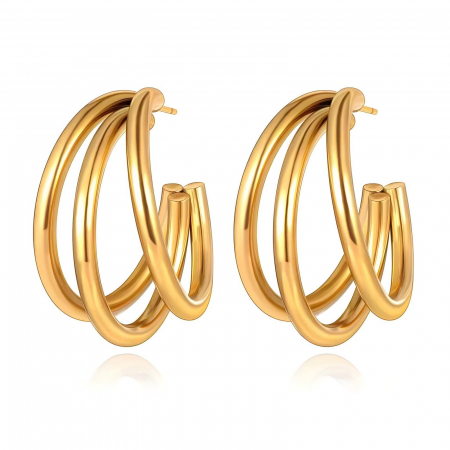 Cercei Alexis Collection 18K Gold Plated - Cercei Alexis Collection ALX87050 placati cu aur 18K