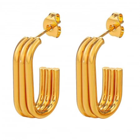 Cercei Alexis Collection 18K Gold Plated - Cercei Alexis Collection ALX87066 placati cu aur 18K