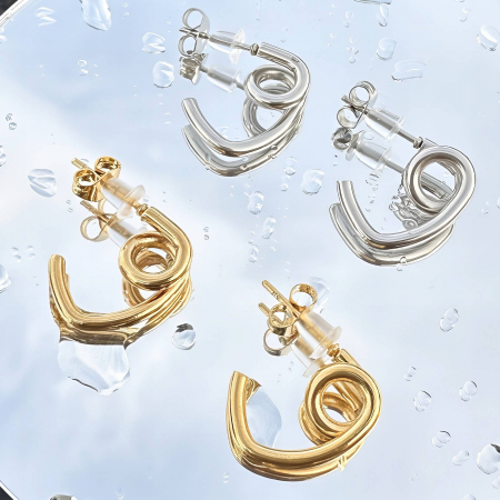 Cercei Alexis Collection ALX87215 placati cu aur 18K [1]