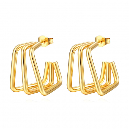 Cercei Alexis Collection 18K Gold Plated - Cercei Alexis Collection ALX87245 placati cu aur 18K