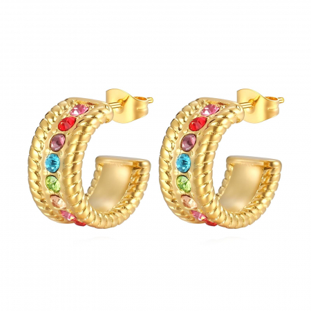 Cercei Alexis Collection 18K Gold Plated - Cercei Alexis Collection ALX87280 placati cu aur 18K