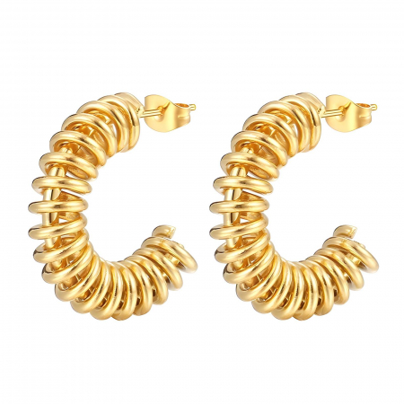 Cercei Alexis Collection 18K Gold Plated - Cercei Alexis Collection ALX87386 placati cu aur 18K