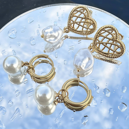 Cercei Alexis Collection ALX87736 placati cu aur 18K [1]