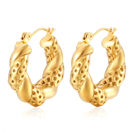 Cercei Alexis Collection 18K Gold Plated - Cercei Alexis Collection ALX88010 placati cu aur 18K