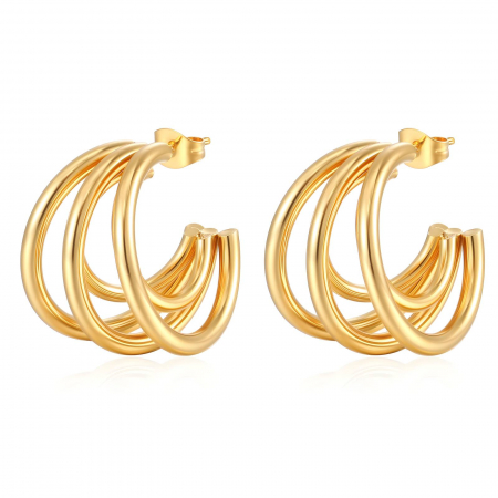 Cercei Alexis Collection 18K Gold Plated - Cercei Alexis Collection ALX88011 placati cu aur 18K