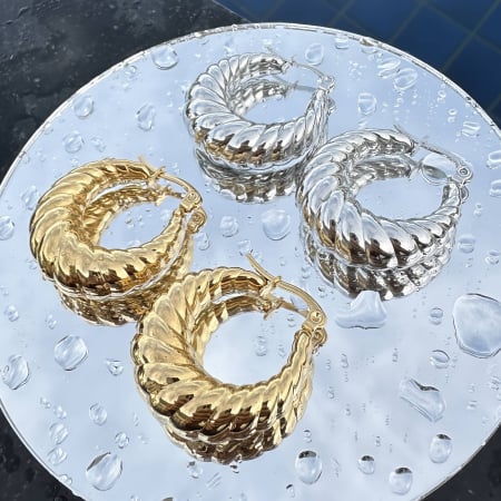 Cercei Alexis Collection ALX88022 placati cu aur 18K [1]