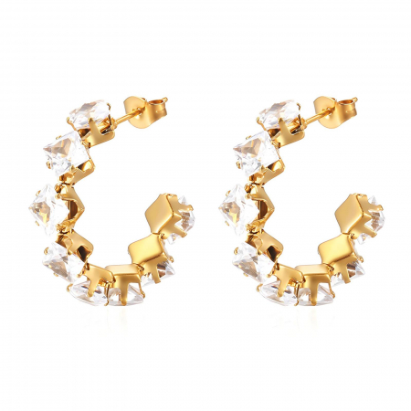 Cercei Alexis Collection 18K Gold Plated - Cercei Alexis Collection ALX88094 placati cu aur 18K