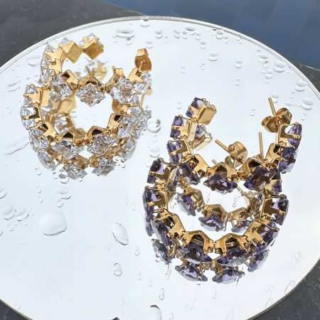 Cercei Alexis Collection ALX88095 placati cu aur 18K [1]