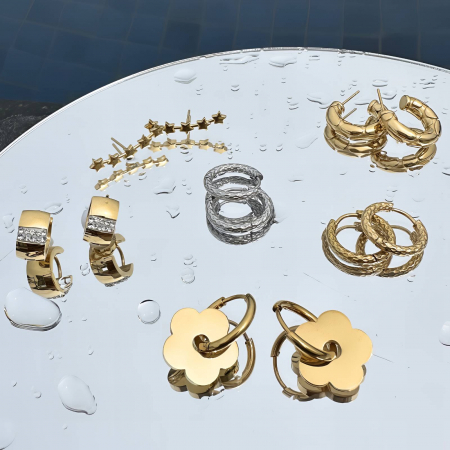 Cercei Alexis Collection ALX88277 placati cu aur 18K [2]