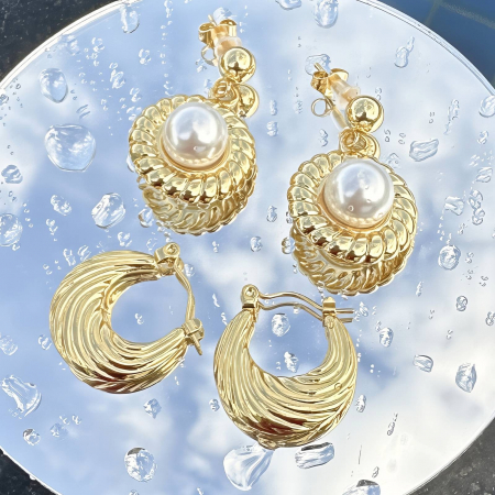 Cercei Alexis Collection ALX89214 placati cu aur 18K [1]