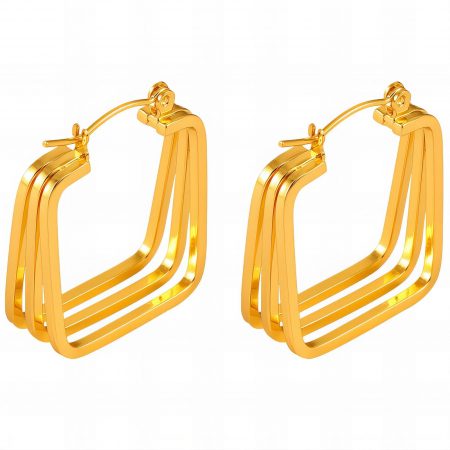 Cercei Alexis Collection 18K Gold Plated - Cercei Alexis Collection ALX89273 placati cu aur 18K