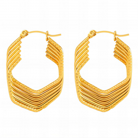 Cercei Alexis Collection 18K Gold Plated - Cercei Alexis Collection ALX89279 placati cu aur 18K